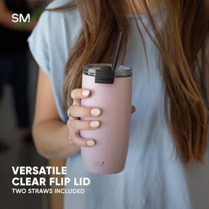 Simple Modern Travel Coffee Mug with Lid | 16oz | Black