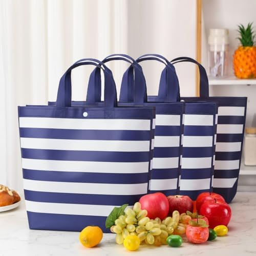 Paterr 100 Pcs Reusable Shopping Bags Bulk