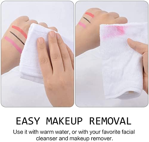 SINLAND Microfiber Facial Cloths Fast Drying Washcloth 12inch x 12inch White 2 pack