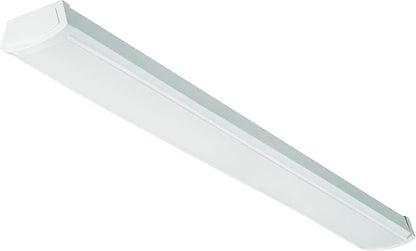 Lithonia Lighting 4 Foot LED Light Fixture, Low-Profile LED Wraparound Flush