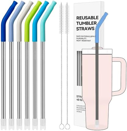 40 oz Straight Metal Straws for 40 oz Stanley Tumbler