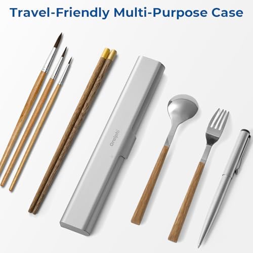 Aluminum Toothbrush Travel Case, Portable Travel Toothbrush Holder, Durable Manual Toothbrush Box Container for Traveling, Bathroom, Camping, Business Trip-1Pack Silver (Pack of 4)