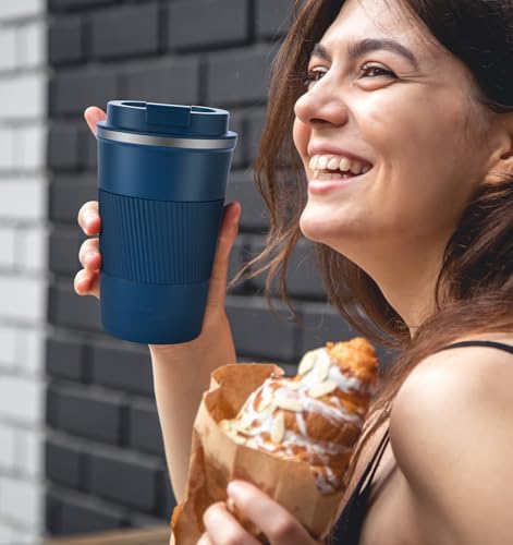 KETIEE Travel Mug 12oz, Insulated Coffee Mug with Leakproof Lid