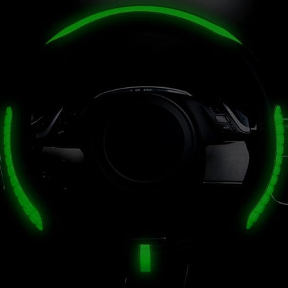 Flying Banner car Steering Wheel Cover Gel Massage Velvet Cool Warm Universal Size 15 inches SUV Truck Anti Slip Odorless Summer Winter (Black Mint Green, Gel Massage)