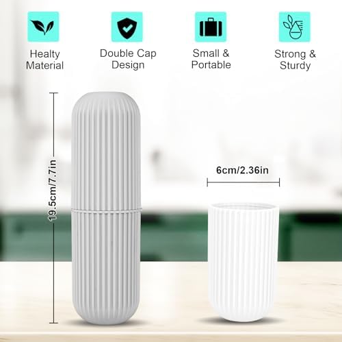 UCEC Toothbrush Case for Traveling, Portable Toothbrush Holders Travel Case