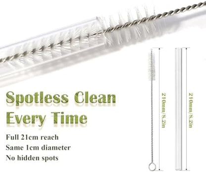 Thickened PCTG Replacement Straw for Hydrojug Sport 32oz, 6 Straws 1 Brush