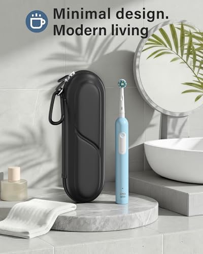 ProCase Toothbrush Travel Case for Oral-B/Oral-B Pro 1000 1500 5000 7000 7500 6000 9600/Philips Sonicare 4100 5100 1100 6100 5300 Oral-B iO Electric Toothbrush Portable Hard Container -Black
