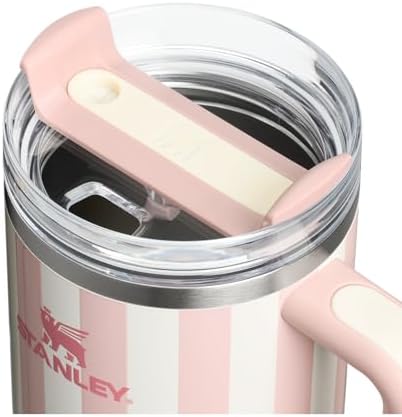 STANLEY Quencher H2.0 Flow State Tumbler, 40 oz, Peach Whip Cabana Gloss