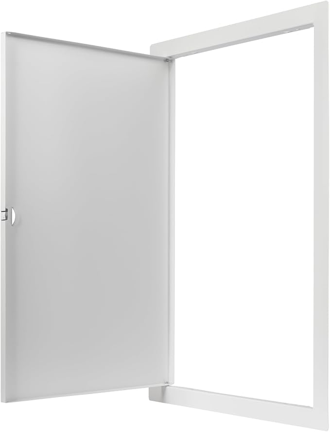 12" x 20" White Metal Access Panel. Service Shaft Door Panel. Plumbing