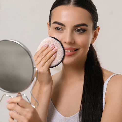 BlingKingdom 6 PCS Reusable Makeup Remover Pads, Facial Cleansing Cloths