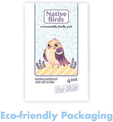 Kids Bamboo Toothbrush with Soft Bristles
