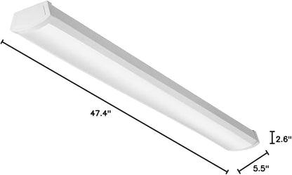 Lithonia Lighting 4 Foot LED Light Fixture, Low-Profile LED Wraparound Flush