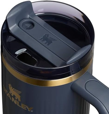 STANLEY Quencher H2.0 Tumbler with Handle and Straw 30 oz | Flowstate 3-Position Lid | Cup Holder Compatible for Travel | Insulated Stainless Steel Cup | BPA-Free | Fluted Twilight