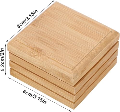 1/2Pcs Bamboo Soap Dish with Lid - Natural Wood Bar Tray Holder Storage Rack Container, Self Draining Soap Tray for Bathroom, Extend Soaps Life and Keep Dry ﻿(1Pcs)