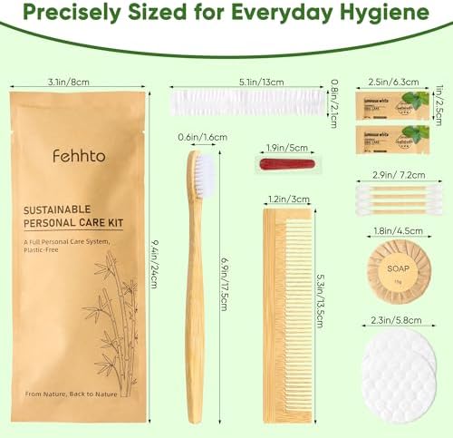 25 Sets Personal Hygiene Kit Bulk Travel Size Toiletry Kit