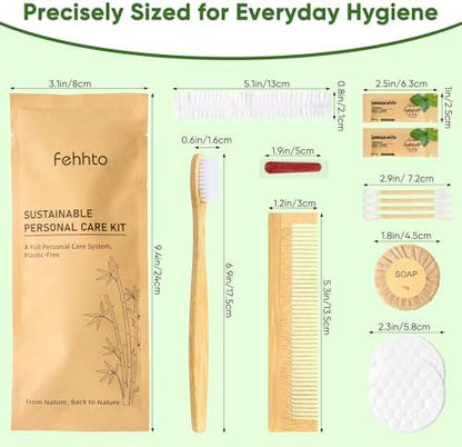25 Sets Personal Hygiene Kit Bulk Travel Size Toiletry Kit