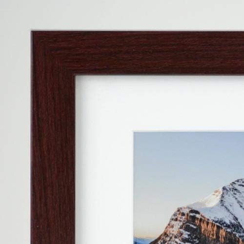 Frame It Easy 33 x 16 Merlot Wood Frame