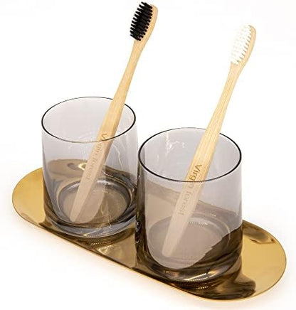 Virgin Forest Bamboo Toothbrushes 8pk, Soft BPA Free Adults Kids