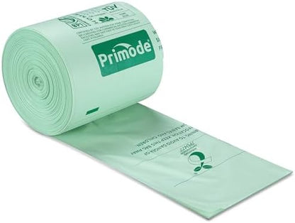 Compostable Bags, 8 Gallon (30L) Food Scraps Yard Waste Bags, Extra Thick 0.85 Mil. ASTM D6400 Compost Bags Small Kitchen Trash Bags, Certified by BPI & TÜV AUSTRIA (50 Count)
