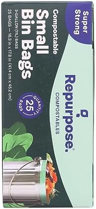 Repurpose Compostable 3 Gallon Food Scrap Bags, 25 CT