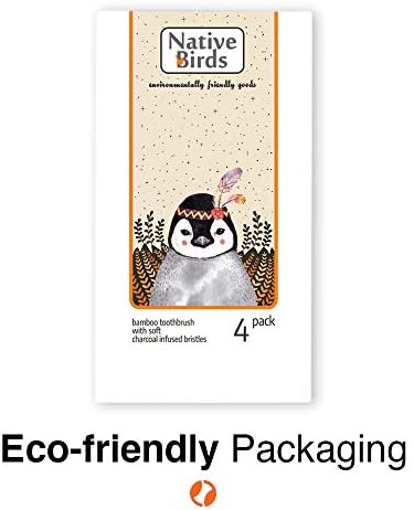 Bamboo Toothbrush with Soft Charcoal Infused Bristles