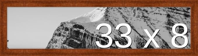 Frame It Easy 33 x 8 Russet Wood Frame