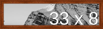 Frame It Easy 33 x 8 Russet Wood Frame
