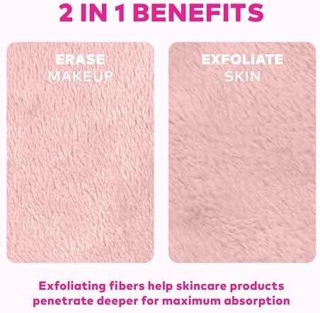 The Original MakeUp Eraser 7-Day Set, Erase All Makeup with Just Water, Including Waterproof Mascara, Eyeliner, Foundation, Lipstick, Sunscreen, and More! Cheeky Neutrals, 7ct.
