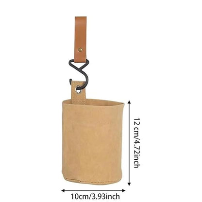 Umbrella Holder Car Hung Garbage Bin Portable with Headrest Hooks Auto Backseat Basket Large Capacity Storage Bucket