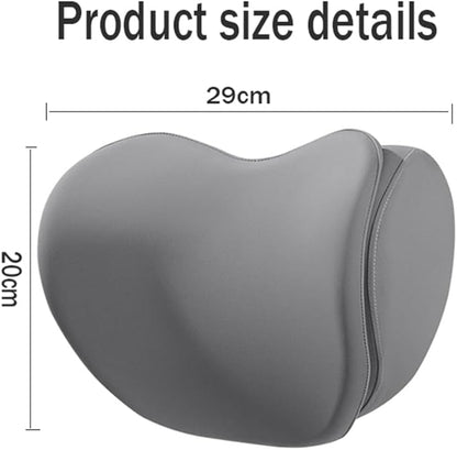 Car Headrest Lumbar Support Cushion for VW Golf VIII VI V IV III II I Mk 8 7 6 5 4 3 R GTE/GTI/GTD/Clubsport 45, Memory Foam Relieve Fatigue Breathable Car Seat Neck Pillow,Grey-Headrest