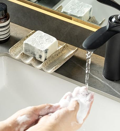 Soap Dish for Shower, Self Draining Bar Soap Holder for Shower