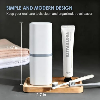 2 in 1 Portable Toothbrush & Toothpaste Travel Case