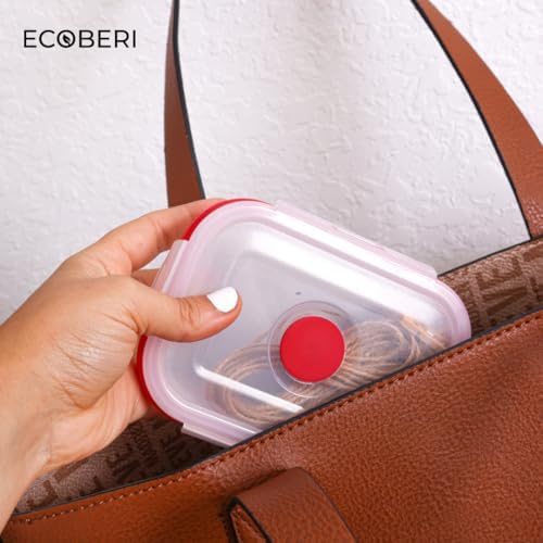 ECOBERI Collapsible Food Storage Containers with Lids, 8 Piece, 12 oz