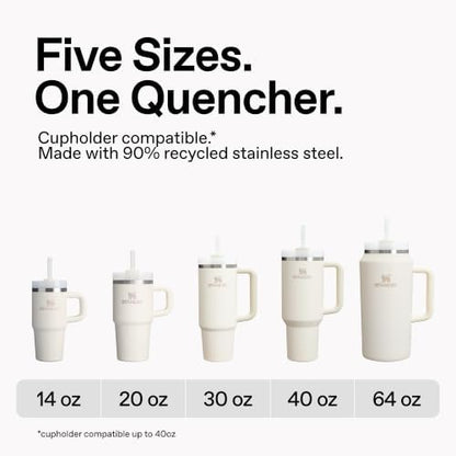 STANLEY Quencher H2.0 Flow State Tumbler, 30 oz, Sea Glass Aura