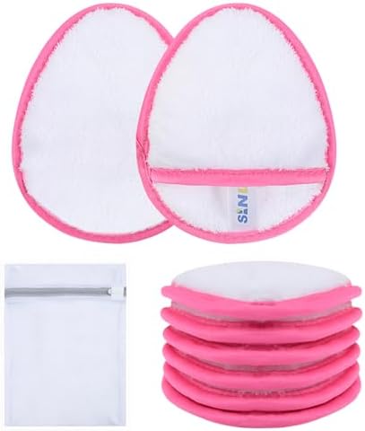 SINLAND Reusable Makeup Remover Pads White 6 Pack