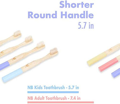 Kids Bamboo Toothbrush with Soft Bristles