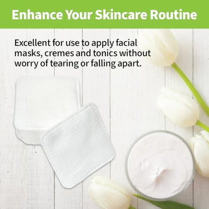ForPro Pure & Simple XL Facial Pads, 60ct, 3"x3", Vegan & Cruelty-Free