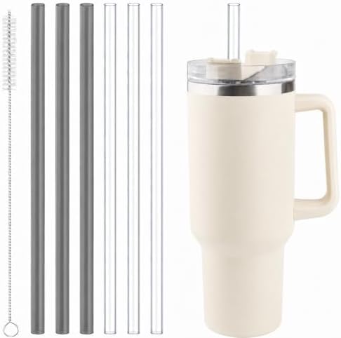 Joshey Replacement Straws for Stanley Quencher 40oz Tumbler, 6 Pack