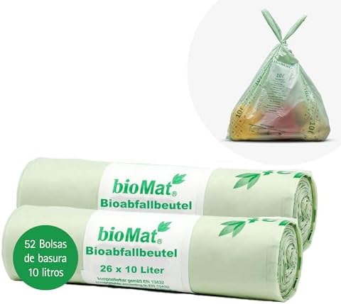 bioMat 2.6 Gallon Compostable Food Scrap Bags, 50 Count