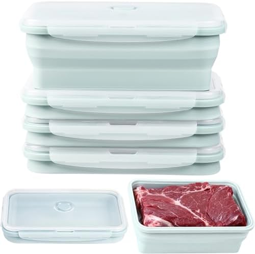 Extra Large Collapsible Silicone Food Storage Containers with Lid, 68oz