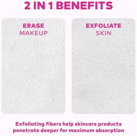 The Original MakeUp Eraser 7-Day Set, Erase All Makeup with Just Water, Including Waterproof Mascara, Eyeliner, Foundation, Lipstick, Sunscreen, and More! Seashells, 7ct.