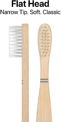 Sea Turtle Plant-Based Bristles, Bamboo Toothbrushes, Soft Natural Toothbrush for Kids (4 Pack)