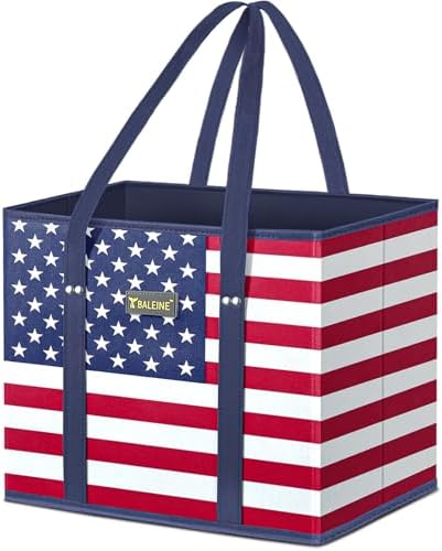 BALEINE 1PK Reusable Grocery Bags, Heavy Duty Shopping Tote Bag