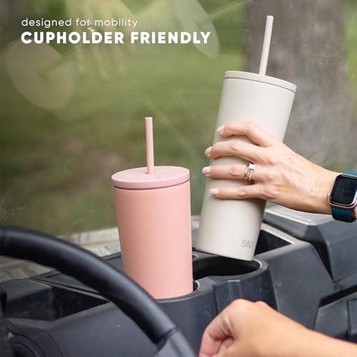 Simple Modern Iced Coffee Tumbler, Insulated | 24oz | Checkered