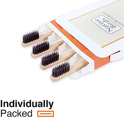 Bamboo Toothbrush with Soft Charcoal Infused Bristles