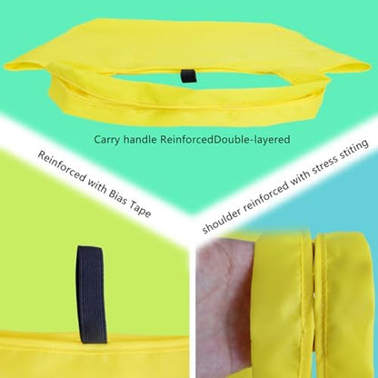 WFK Reusable Grocery Bags With Storage Box, Foldable Shopping Totes