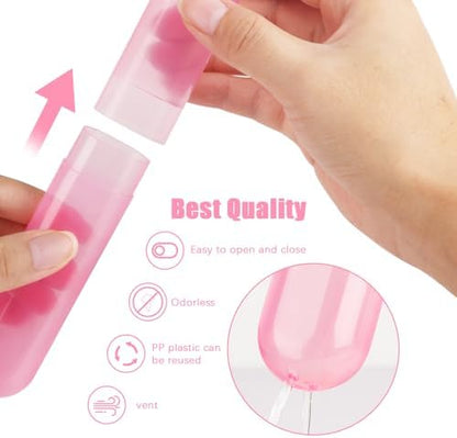 Hooqict 4 Pack Travel Toothbrush Case Portable Travel Toothbrush Holder Plastic Toothbrush Container Protector Cover Case for Traveling, Bathroom, Camping, Home, School, Business