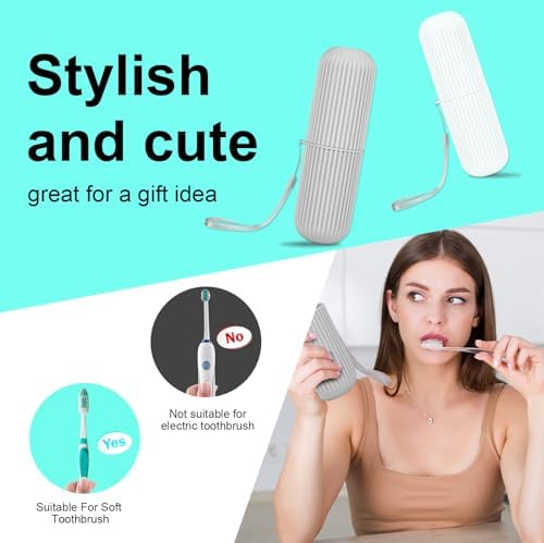 UCEC Toothbrush Case for Traveling, Portable Toothbrush Holders Travel Case