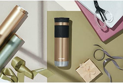 Contigo Byron 2.0 Stainless Steel Travel mug with Snapseal Lid and Grip, 24oz, Chardonnay, BPA Free and Leak Proof