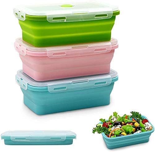 Alimat PluS 3 Pack 40.5oz Silicone Collapsible Food Storage Containers